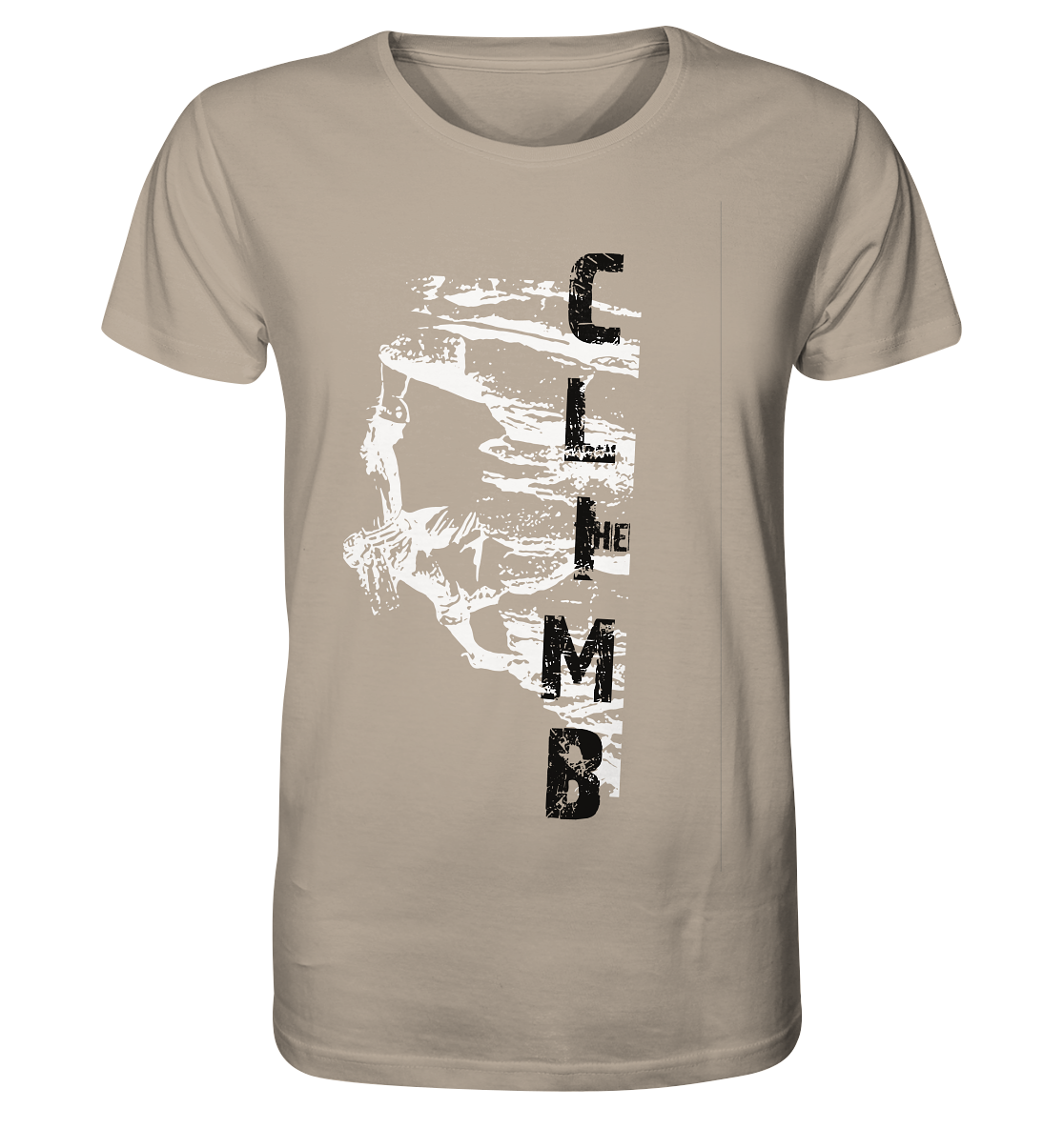 THE CLIMB HANGMAN - Rock climbing Organic T-Shirt