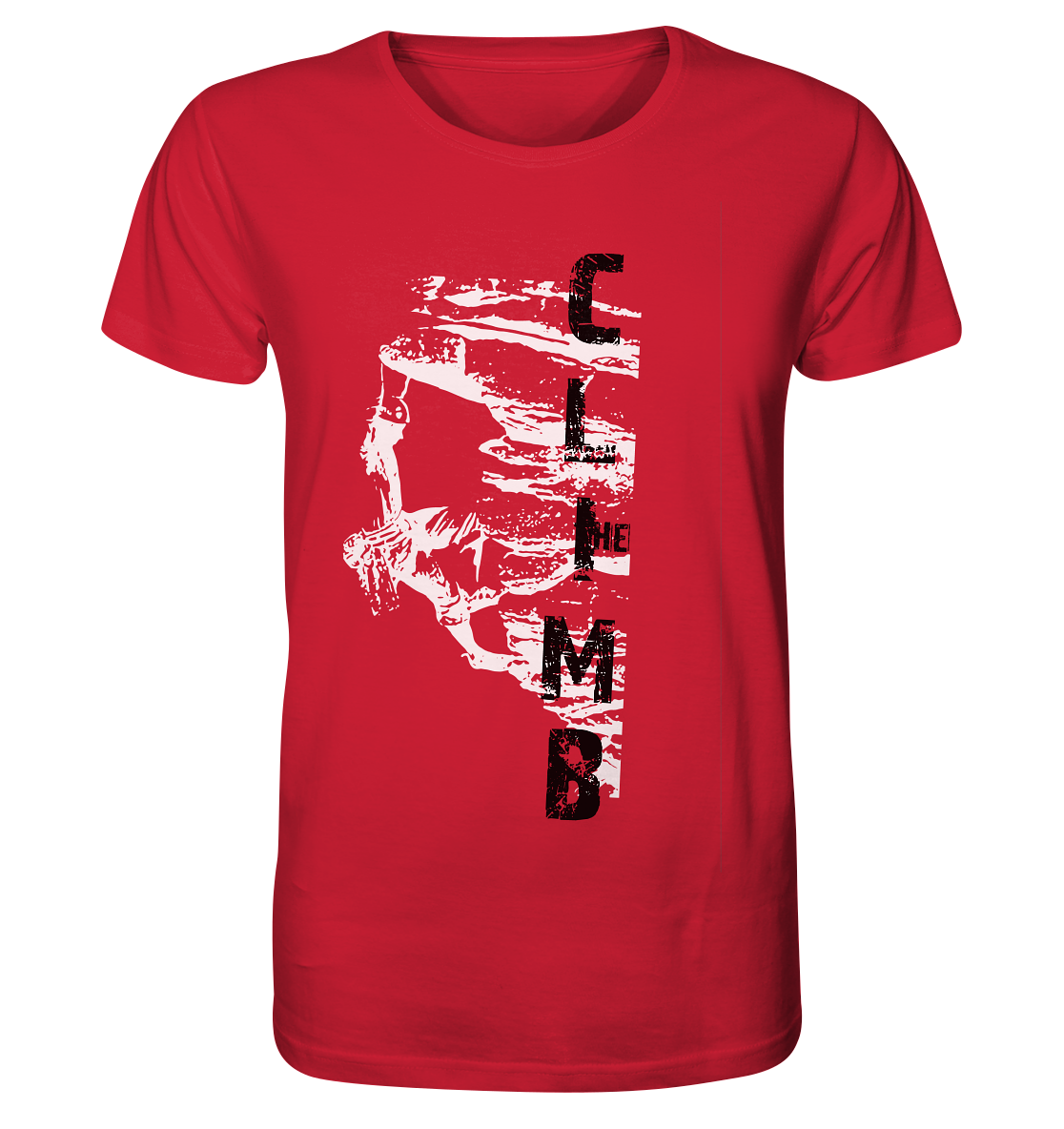 THE CLIMB HANGMAN - Rock climbing Organic T-Shirt