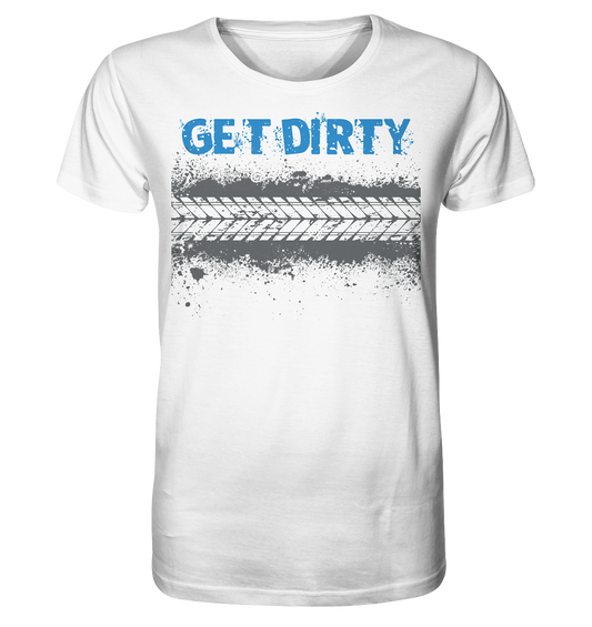 GET DIRTY TYRE - Mountain biking Organic Unisex Reespray T-Shirt