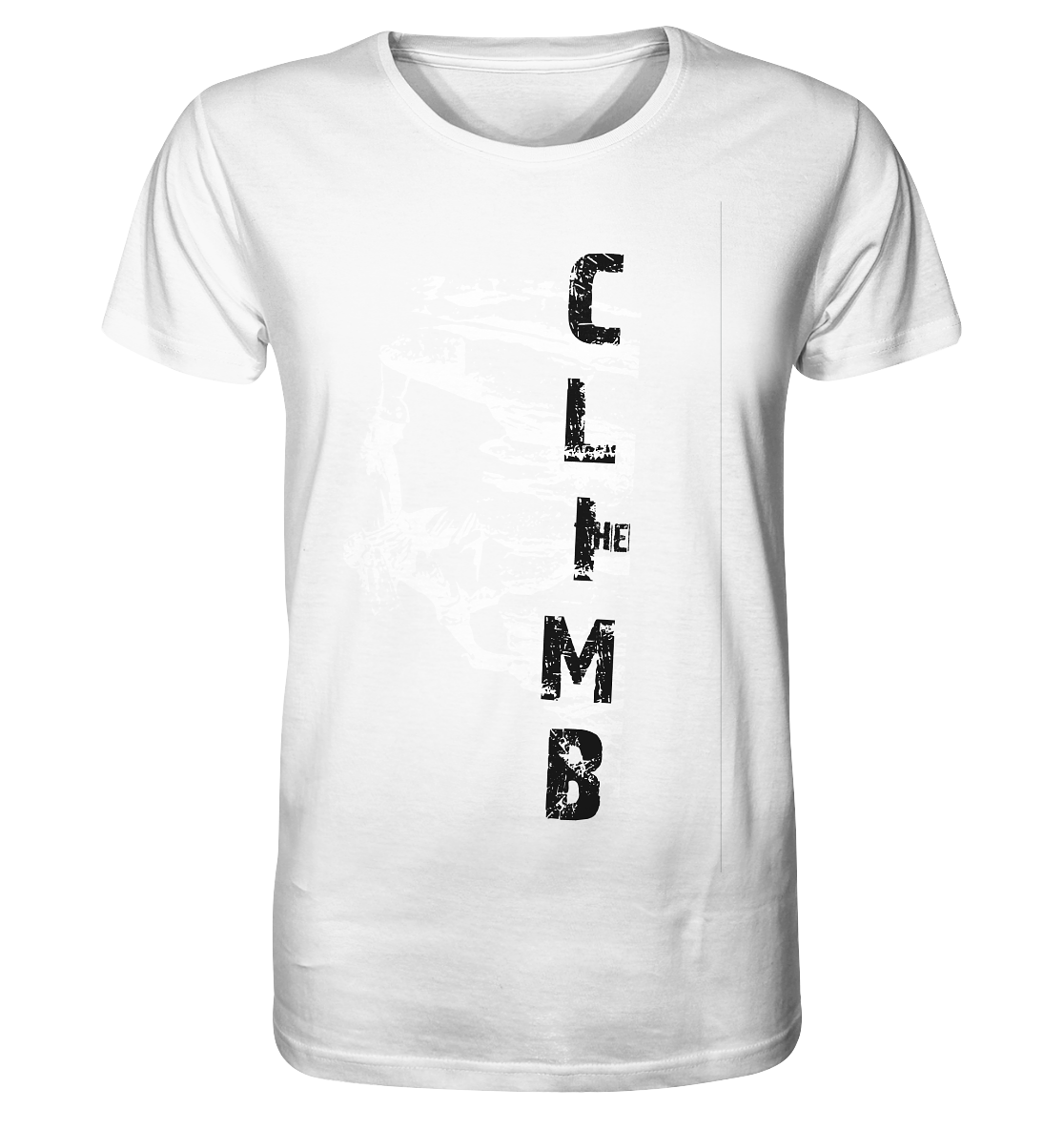 THE CLIMB HANGMAN - Rock climbing Organic T-Shirt