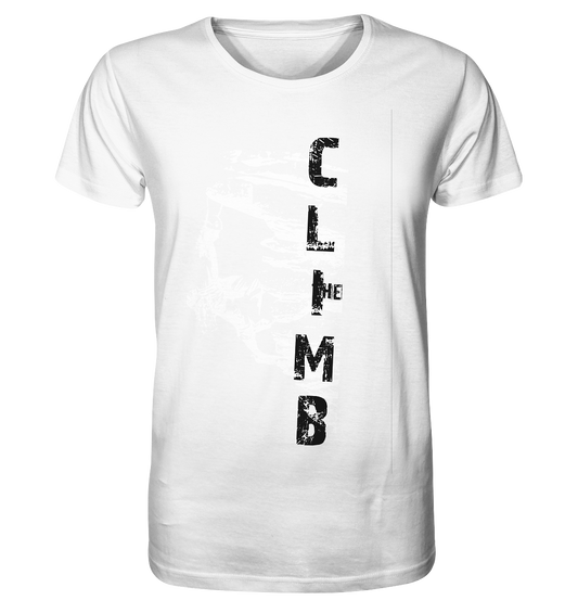 THE CLIMB HANGMAN - Rock climbing Organic T-Shirt