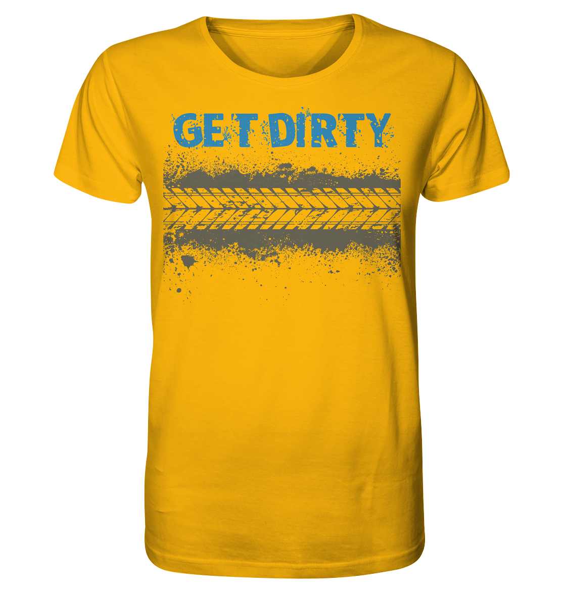 GET DIRTY TYRE - Mountain biking Organic Unisex Reespray T-Shirt